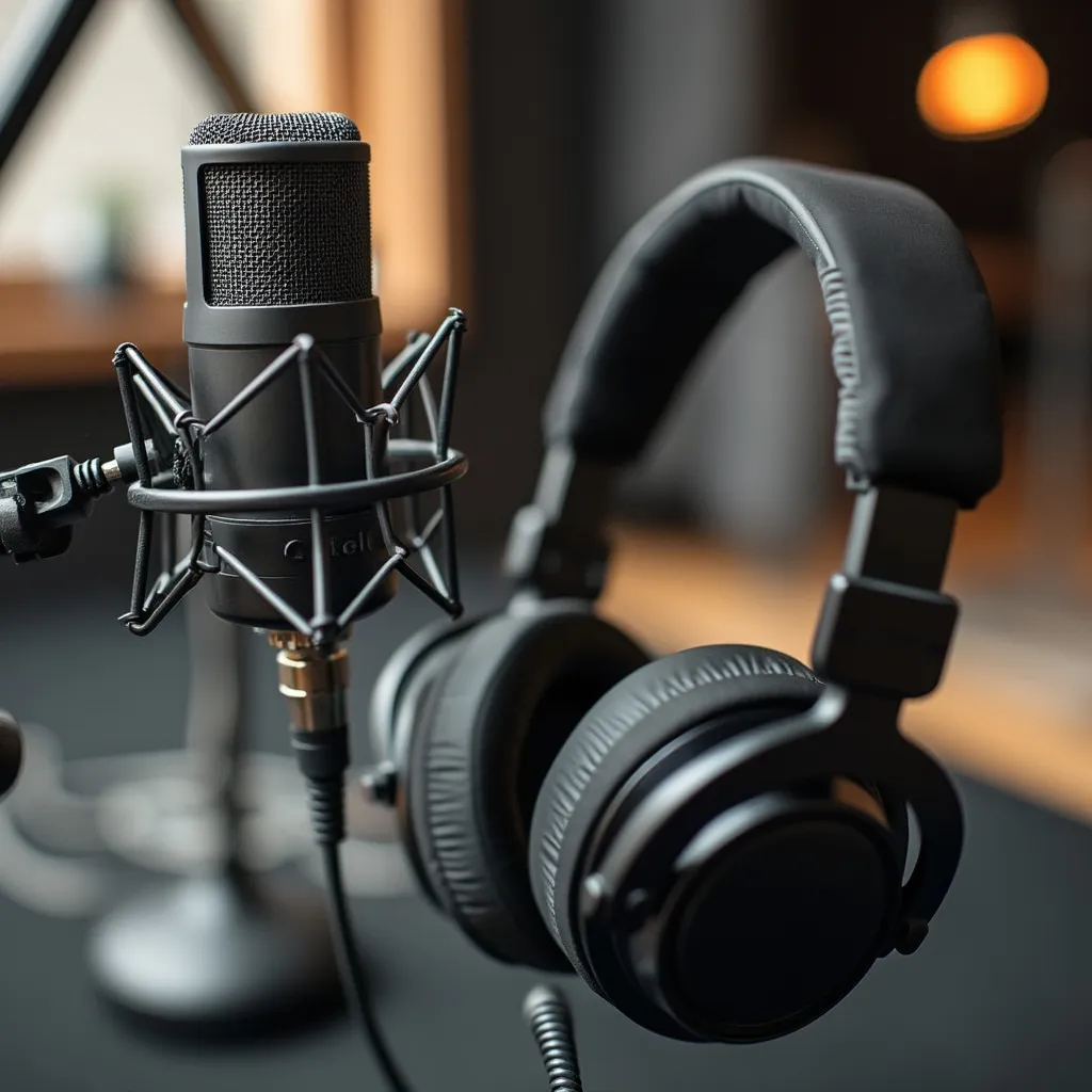Podcast recording studio